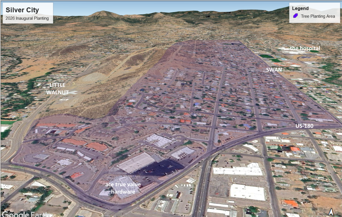 Silver City Area of Interest for 2026 April/May plantings